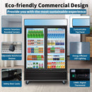 44.7 Cu.Ft Double-Door Commercial Display Merchandising Refrigerator (SAK54692)