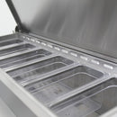 44" Commercial Pizza Prep Table With Built-In 11 Cu.Ft. Refrigerator (SAK09621)