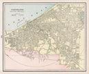 Vintage Map of Cleveland, Ohio 1901