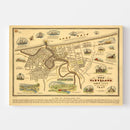 Vintage Map of Cleveland, Ohio 1937
