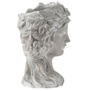 Cement Bust Wall Planter Indoor Outdoor Home Garden Decor, 8 - Gray