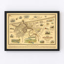 Vintage Map of Cleveland, Ohio 1937
