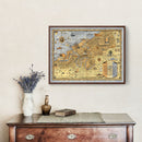 Vintage Map of Cleveland, Ohio 1928