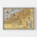 Vintage Map of Cleveland, Ohio 1928