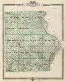 Vintage Map of Alamakee County, Iowa 1875