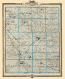 Vintage Map of Winneshiek County, Iowa 1875