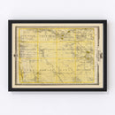Vintage Map of Howard County, Iowa 1875