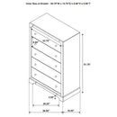Harbington - 5 Drawer Chest - Chocolate by HouseOfZazla