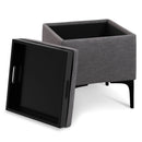 Natasha - Multifunctional Storage Ottoman With Tray by Unique Piece Furniture