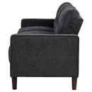 Bowen II Fabric Upholstered Track Arm Sofa Steel Grey