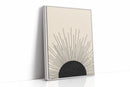 Minimal Black Sunburst Rising