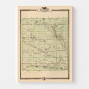 Vintage Map of Butler County, Iowa 1875