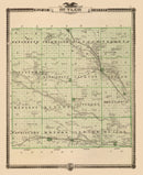 Vintage Map of Butler County, Iowa 1875