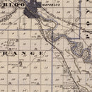 Vintage Map of Black Hawk County, Iowa 1875