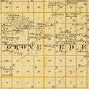 Vintage Map of Benton County, Iowa 1875