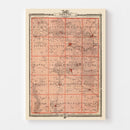 Vintage Map of Fayette County, Iowa 1875