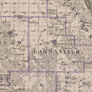 Vintage Map of Clayton County, Iowa 1875