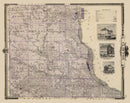 Vintage Map of Clayton County, Iowa 1875