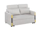 Percy - Teddy Sleeper Loveseat With Dual-Pull Sleeper Design by HouseOfZazla