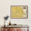 Vintage Map of Dubuque County, Iowa 1875