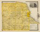 Vintage Map of Dubuque County, Iowa 1875
