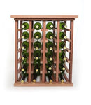 Solid Wood Handcrafted Wine Rack with Tabletop