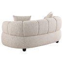 Whitney Contemporary Channel Tufted Boucle Upholstered Sofa Set