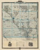 Vintage Map of Delaware County, Iowa 1875