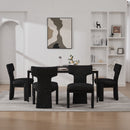 Armless Curved Back Accent Chairs by Unique Piece Furniture