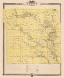 Vintage Map of Hardin County, Iowa 1875