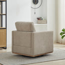 30.7"W Square Upholstered 360° Swivel Accent Chair