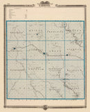 Vintage Map of Carroll County, Iowa 1875