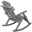 Durable Wooden Porch Rocker, Fir Log Rocking Chair by HouseOfZazla