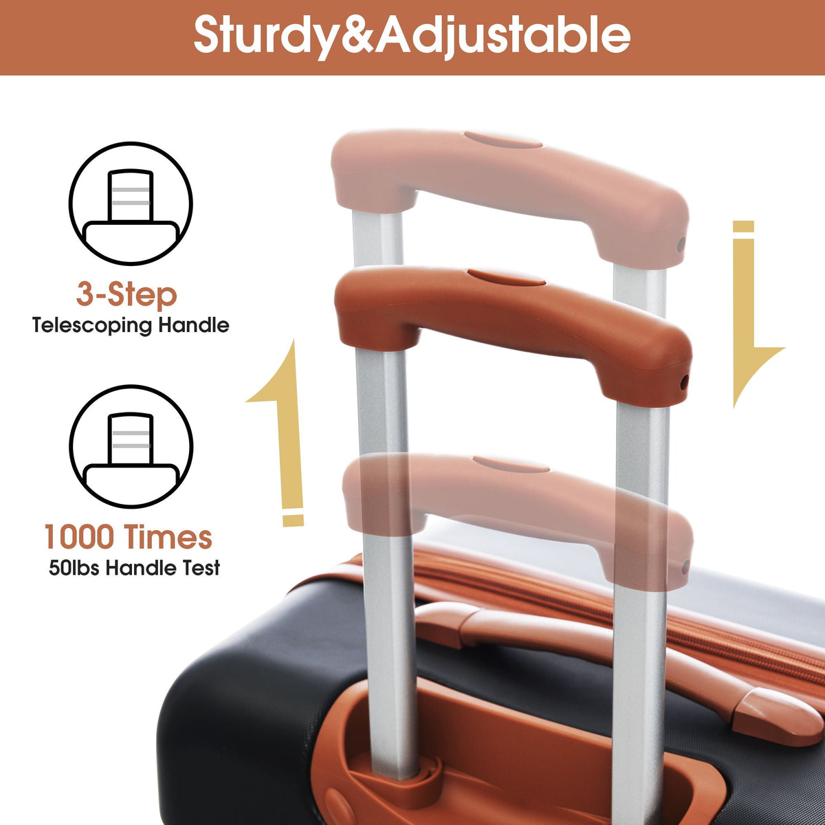 Hardshell Luggage Sets 4 Pieces + Bag Spinner Suitcase With Tsa Lock Lightweight - 16" / 20" / 24" / 28" Luggages, photo 16 of 40