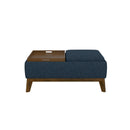 Reversible Tray Ottoman - Blue by HouseOfZazla
