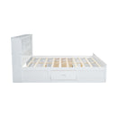 Platform Bed With Multi Storage Headboard, USB And Drawers by HouseOfZazla