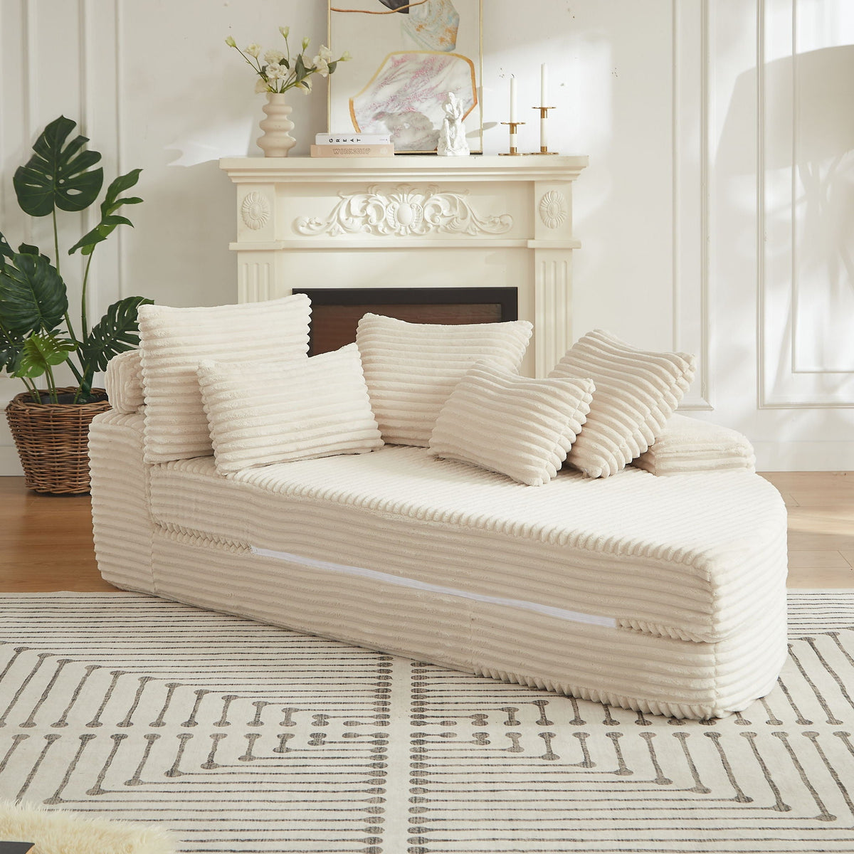 Semi Circular 2 In 1 Sofa Bed With Neck Pillow, photo 14 of 40