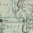 Vintage Map of Monona County, Iowa 1875