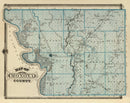Vintage Map of Monona County, Iowa 1875
