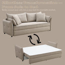 Irina Beige Fabric Sofa with Sleeper by HouseOfZazla