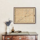 Vintage Map of Crawford County, Iowa 1875