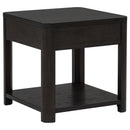 Marcelo Wood End Table with Drawer and Shelf Coffee