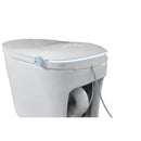Tankless Smart Toilet With Bidet Built In, 1 Piece, Auto Flush, Auto Open / Close, Heated Seat, Bubble Wash, Warm Water And Dry, Adjustable Temp, Remote Control Side Know - White by HouseOfZazla