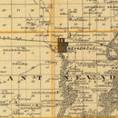 Vintage Map of Story County, Iowa 1875