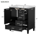 30" Bathroom Vanity with Sink Combo Set