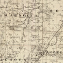 Vintage Map of Harrison County, Iowa 1875
