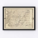 Vintage Map of Harrison County, Iowa 1875