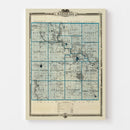 Vintage Map of Marshall County, Iowa 1875