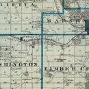 Vintage Map of Marshall County, Iowa 1875
