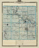 Vintage Map of Marshall County, Iowa 1875